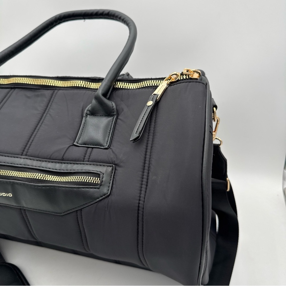 Max Studio Black Men's Duffel Bag - Picture 3 of 12